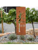 UNUS Gartenschild Rost Zaubergarten schmal in Braun