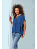 Heine Kurzarm-Bluse in royalblau