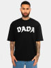 DADA Oversize T-Shirt mit Frottee-Frontlogo in Schwarz