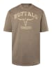 John F. Gee Kurzarm T-Shirt in braun grau