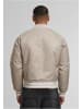 Urban Classics Urban Classics Racer Bomber Jacket in chalkdust