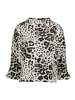 Betty Barclay Sweatshirt mit Trompetenärmeln in Beige/Grau