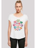 F4NT4STIC T-Shirt Muttertag Mama Herzen in weiß