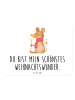 Mr. & Mrs. Panda Blechschild Maus Weihnachten mit Spruch in Weiß