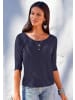 LASCANA 3/4-Arm-Shirt in navy