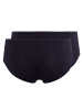 Skiny Slip 2er Pack in Schwarz