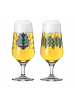 RITZENHOFF 2er Set Pilsgläser mit Motiv Brauchzeit in Transparent 374 ml