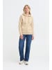 Oxmo Kapuzenfleecejacke OXKAREN ZIPHOODIE in Beige