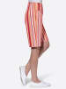 WITT WEIDEN Bermudas in apricot-rot-gestreift