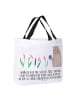 Mr. & Mrs. Panda Tote Bag Otter Stein mit Spruch in Weiß