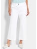 GOLDNER Culotte Weite 7/8-Jeans VERA mit Formbund in weiß