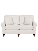 Beliani 2-Sitzer Sofa GINNERUP in Beige/Braun - (W) 154 x (H) 84 x (L) 76 cm