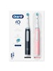 Oral-B Elektrische Zahnbürste "iO3 + 2. Handstück" in Schwarz/Pink