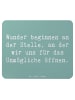 Mr. & Mrs. Panda Mouse Pad Spruch Wunder beginnen mit Spruch in Meeresbrise