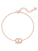 Glanzstücke München Armband Herz-Breze aus Edelstahl in roségold