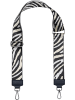 styleBREAKER Taschengurt Zebra in Schwarz-Weiß-Creme
