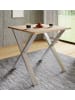 VCM  Premium Holz Esstisch Küchentisch Xona X 80x80 in Silber / Sonoma-Eiche