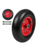 relaxdays 2 x Sackkarrenrad in Schwarz/ Rot - 4.00-6