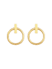 Elli Ohrringe 925 Sterling Silber Geo, Kreis in Gold