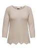 ONLY Carmakoma Strickpullover in Feather Gray