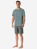 Schiesser Pyjama Casual Essentials in mineral