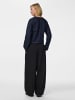 Pieces Wickeloberteil in Dark Blue Denim