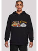F4NT4STIC Hoodie Die Familie Feuerstein Family Car Distressed in schwarz