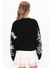 IZIA Cardigan in black white