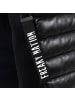 FREAKY NATION Lederjacke Lederhandtasche Lammnappa Materialmix in Schwarz
