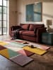 KADIMA DESIGN Wollteppich Kurzflor HALLEIN Geometrisch Abstrakt Handgetuftet in Multi