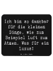 Mr. & Mrs. Panda Mauspad Spruch Dankbarkeit für kleine Dinge mit... in Schwarz