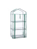 relaxdays Balkongewächshaus in Transparent/ Grün - (B)60 x (H)128 x (T)40 cm