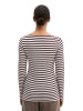 Marc O'Polo Gestreiftes Longsleeve regular in Dark Red