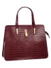 Cluty Handtasche echt Leder in dunkelrot