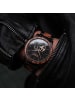 Holzkern Herrenuhr Automatik San Francisco Zebrano/Ahorn Schwarz