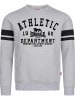 Lonsdale T-Shirt "Glespin Herren Rundhals Sweatshirt normale Passform" in Grau