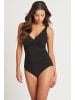 Sea Level Essentials Cross Front Multifit One Piece in BLACK