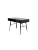 ebuy24 Schreibtisch GoldDesk Schwarz 110 x 60 cm