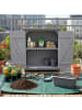 relaxdays Pflanztisch in Grau - (B)75 x (H)90 x (T)40 cm