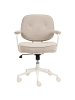 Beliani Bürostuhl PARAMUS in Beige - (W) 60 x (H) 81 x (L) 65 cm