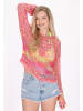 IZIA Women Sweater in pink multicolor