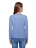 Betty Barclay Strickpullover mit Tunnelzug in Middle Blue Melange