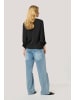 Kaffe Kurzarm-Bluse KAcassie Regular fit in Black Deep
