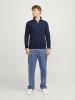 Jack & Jones Strickjacke mit Viertelreißverschluss in Navy Blazer
