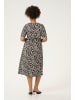 KAFFE curve Jerseykleid KCivena Regular fit in Moonstruck/Black Graphic