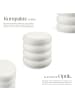 tectake Runder Ablagetisch wetterfest Magnesiumoxid Chubby-Design mattes