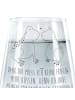 Mr. & Mrs. Panda Trinkglas Frosch Liebe mit Spruch in Transparent