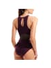 Arena Mesh Panels Swimsuit Vent Back in Bordeaux