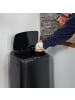 relaxdays Mülleimer mit Sensor in Schwarz - 50 Liter