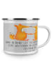 Mr. & Mrs. Panda Camping Emaille Tasse 50. Hochzeitstag Goldene ... in Heather Grey